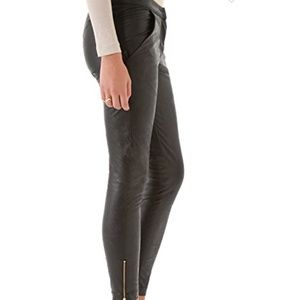 Heidi Merrick VEGAN Leather Zip Ankle Pants NWT